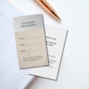 Elegante  Salon Afspraakkaart Afsprakenkaartje