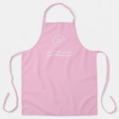 Elegante Salon Logo Pink Schort (Voorkant)