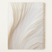 Elegante Salon Monogram Waves Planner (Achterkant)