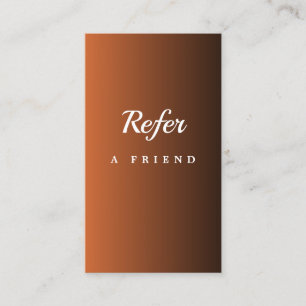 Elegante Salon & Spa Referralkaart Aanbevelingskaartje