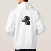 Elegante Saluki-trui Hoodie (Achterkant)