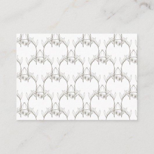 Elegante Sample Mini bloemenbruiloft RSVP-Kaart Informatiekaartje (Achterkant)