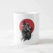 Elegante Samurai Spirit: Traditionele Kunst & Mode Extra Grote Beker (Voorkant)