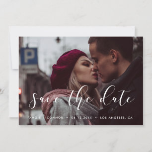 Elegante Save the date fotokaart