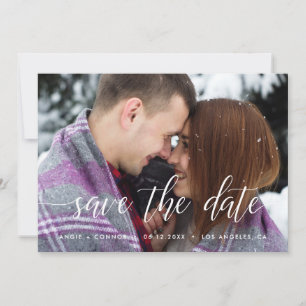 Elegante Save The Date Fotokaart