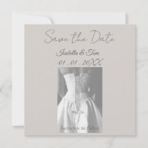 Elegante 'Save the Date'-kaart, Modern Minimaal