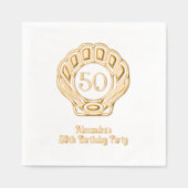 Elégante Scallop Coquille Coquille fête d'annivers (Recto)