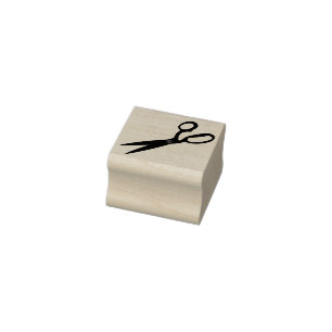 Elegante Schaar Kapsalon Persoonlijk Briefpapier Rubberstempel