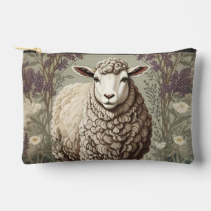 Elegante Schapen Lavendel Bloem Achtergrond Etui