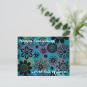 Elegante Schattige Boho Bloemige Mandala Patroon M Feestdagenkaart (Staand voorkant)