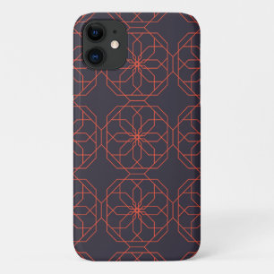 Elegante, schattige, eenvoudige geometrische bloem iPhone 11 hoesje