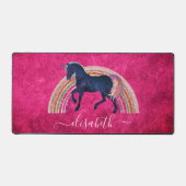 Elegante Schattige Meisjesnaam Regenboog Hemels Ee Bureaumat (Voorkant)