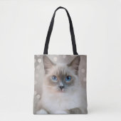 Elegante Schattigee Ragdoll Kitty Cat Draagtas (Voorkant)