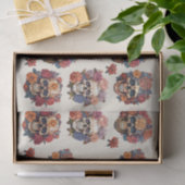 Elegante schedels tissuepapier (Geschenk)