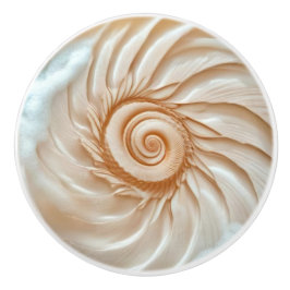 Elegante schelp 3D kust Keramische Knop
