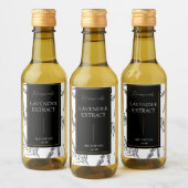 Elegante schets Zelfgemaakte Lavendel Extract Labe Wijn Etiket (Flessen)