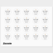 Elegante schone trouw gouden hart Save the date Ronde Sticker (Vel)