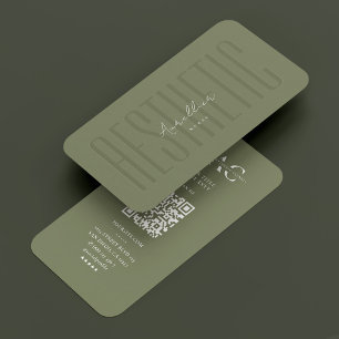 Elegante schoonheid esthetische professionele wijz visitekaartje