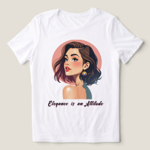 Elegante schoonheid met chique oorbellen Tri-Blend shirt