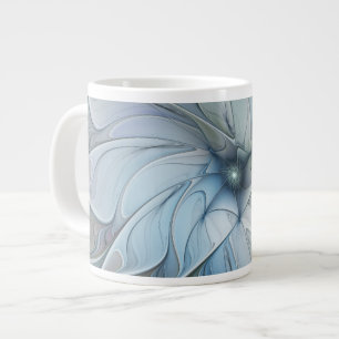 Elegante schoonheid moderne abstracte fractale kun extra grote beker