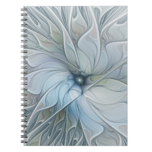 Elegante schoonheid moderne abstracte fractale kun notitieboek