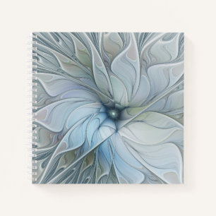 Elegante schoonheid moderne abstracte fractale kun notitieboek