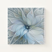 Elegante schoonheid moderne abstracte fractale kun notitieboek (Achterkant)