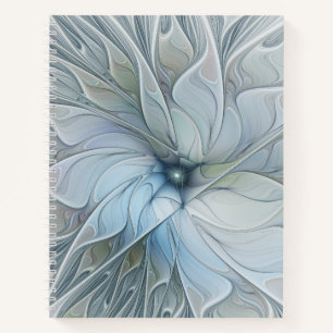 Elegante schoonheid moderne abstracte fractale kun notitieboek