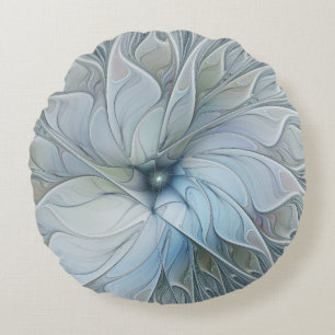 Elegante schoonheid moderne abstracte fractale kun rond kussen