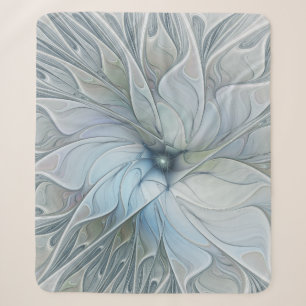 Elegante schoonheid moderne abstracte fractale kun sherpa deken