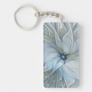 Elegante schoonheid moderne abstracte fractale kun sleutelhanger