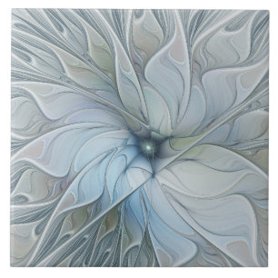 Elegante schoonheid moderne abstracte fractale kun tegeltje