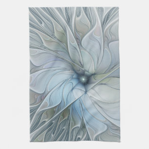 Elegante schoonheid moderne abstracte fractale kun theedoek