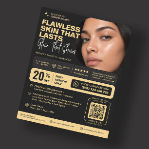 Elegante Schoonheidssalon Esthetische Kliniek Zwar Flyer