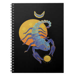 elegante schorpioen notitieboek