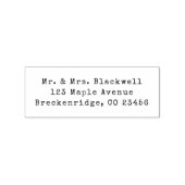 Elegante schrijfmachine 	rubberstempel (Afrduk)