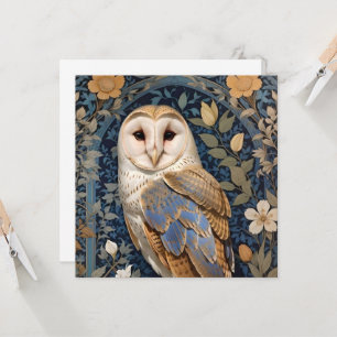 Elegante schuur Uil William Morris geïnspireerd Fl