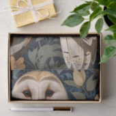Elegante schuur Uil William Morris geïnspireerd Fl Tissuepapier (Geschenk)