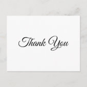 Elegante Script 50e Verjaardag Dank Je Wel Briefkaart (Voorkant)