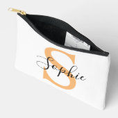 Elegante script aangepaste naam gepersonaliseerd c etui (Open)