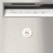 Elegante script aangepaste naam gepersonaliseerd c magneet (Insitu (Vaatwasser))