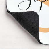 Elegante script aangepaste naam gepersonaliseerd c muismat (Hoek)