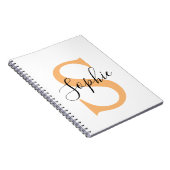 Elegante script aangepaste naam gepersonaliseerd c notitieboek (Rechterzijde)