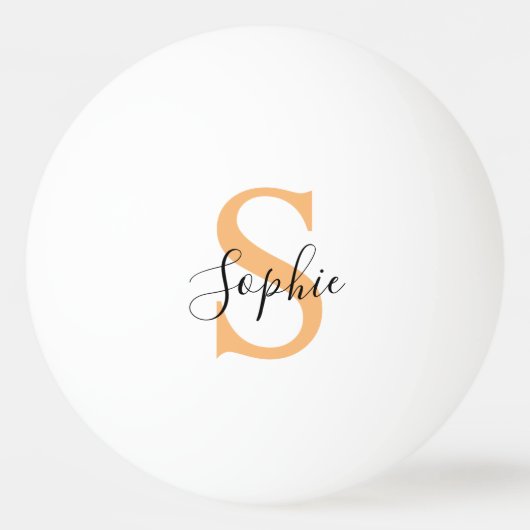 Elegante script aangepaste naam gepersonaliseerd c pingpongballen (Voorkant)