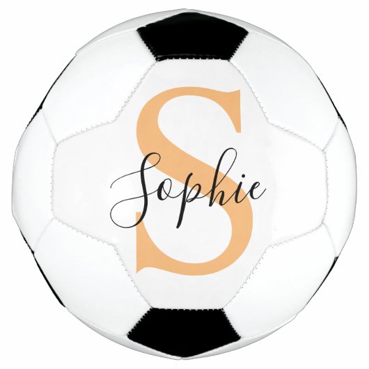 Elegante script aangepaste naam gepersonaliseerd c voetbal (Voorkant)