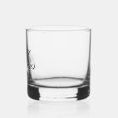 Elegante script aangepaste tekst Kerstcocktail Whisky Glas (Links)