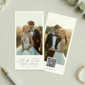 Elegante Script Bookmark Foto Save the Date