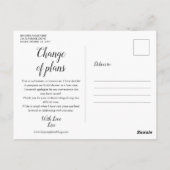 Elegante Script Bruidsmeisje Uitgesteld Citroenen Briefkaart (Achterkant)