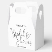 Elegante Script Calligrafie Bruidsfeest Bedankdoosjes (Geopend)