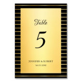 Elegante Script Calligrafie Zwart En Goud Template Kaart (Achterkant)